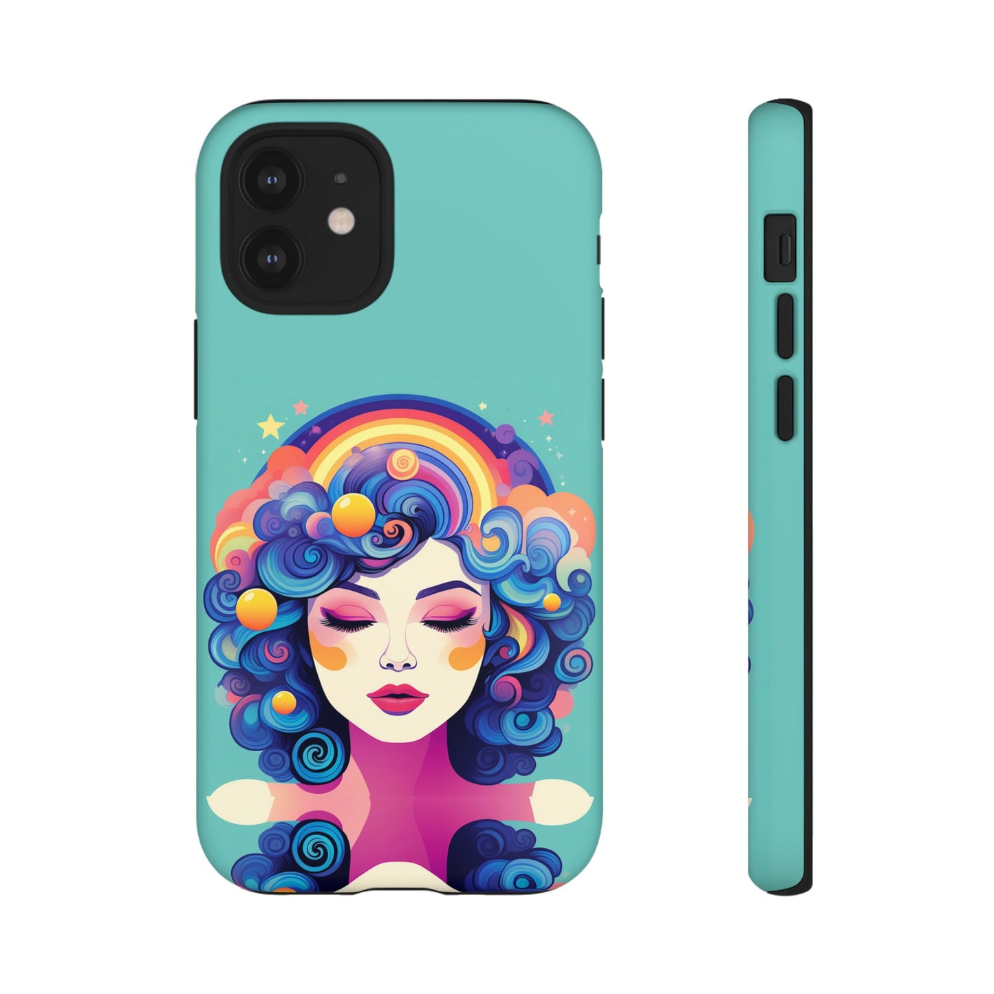 Blue Calm Lady Tough Case