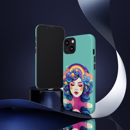 Blue Calm Lady Tough Case