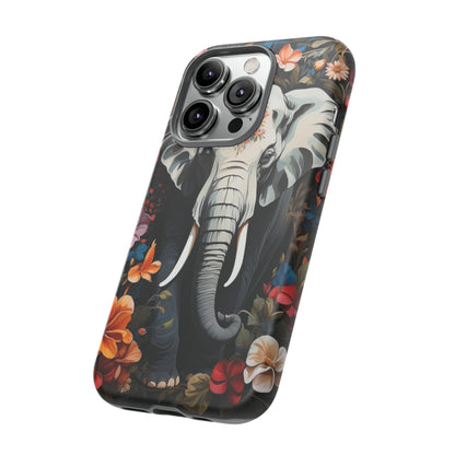 Elephant Face Flower Art  Tough Case