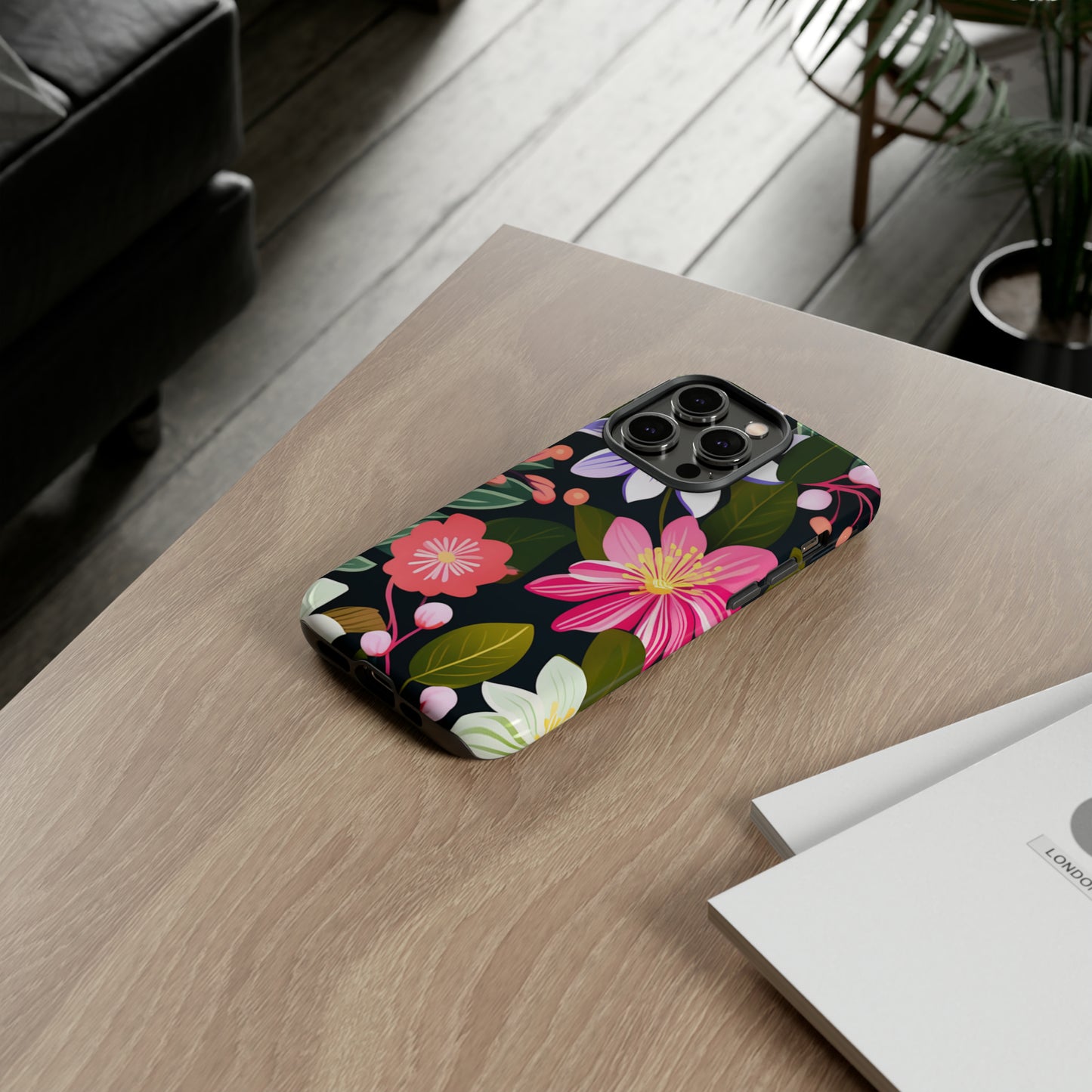 Pink Flower Pattern Tough Case