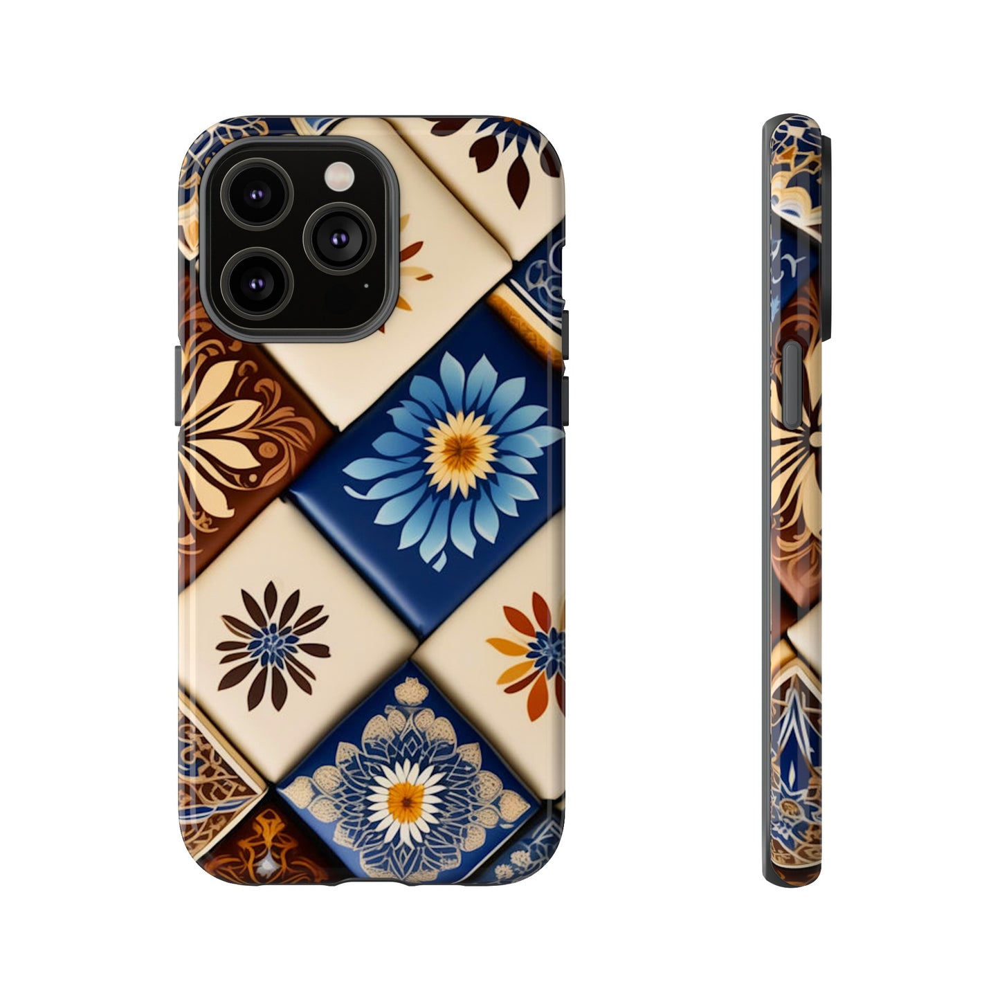 Floral Tiles Tough Case