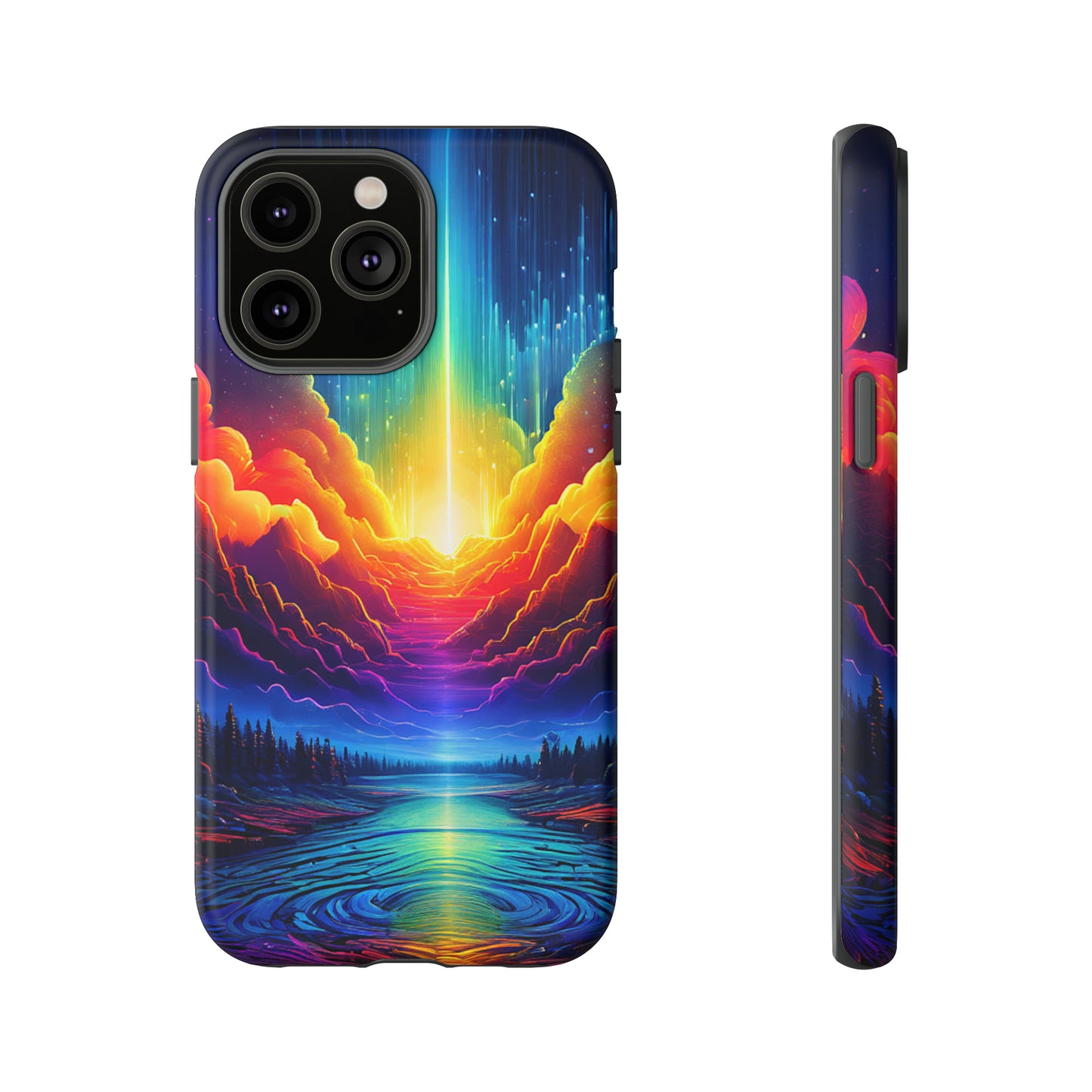 Rainbow Clouds Tough Case