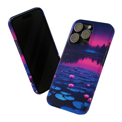 Water Lilies Slim Phone Case - Colorwink