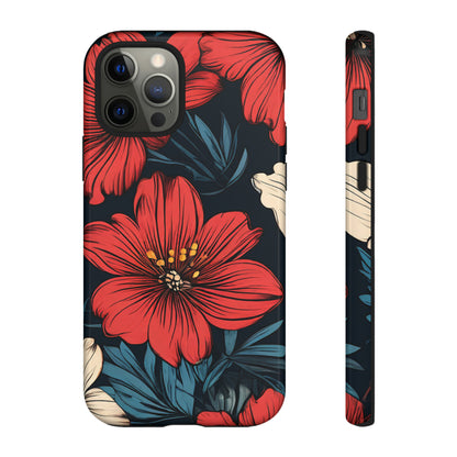 Red Dandelion  Art Design Pattern Tough Case