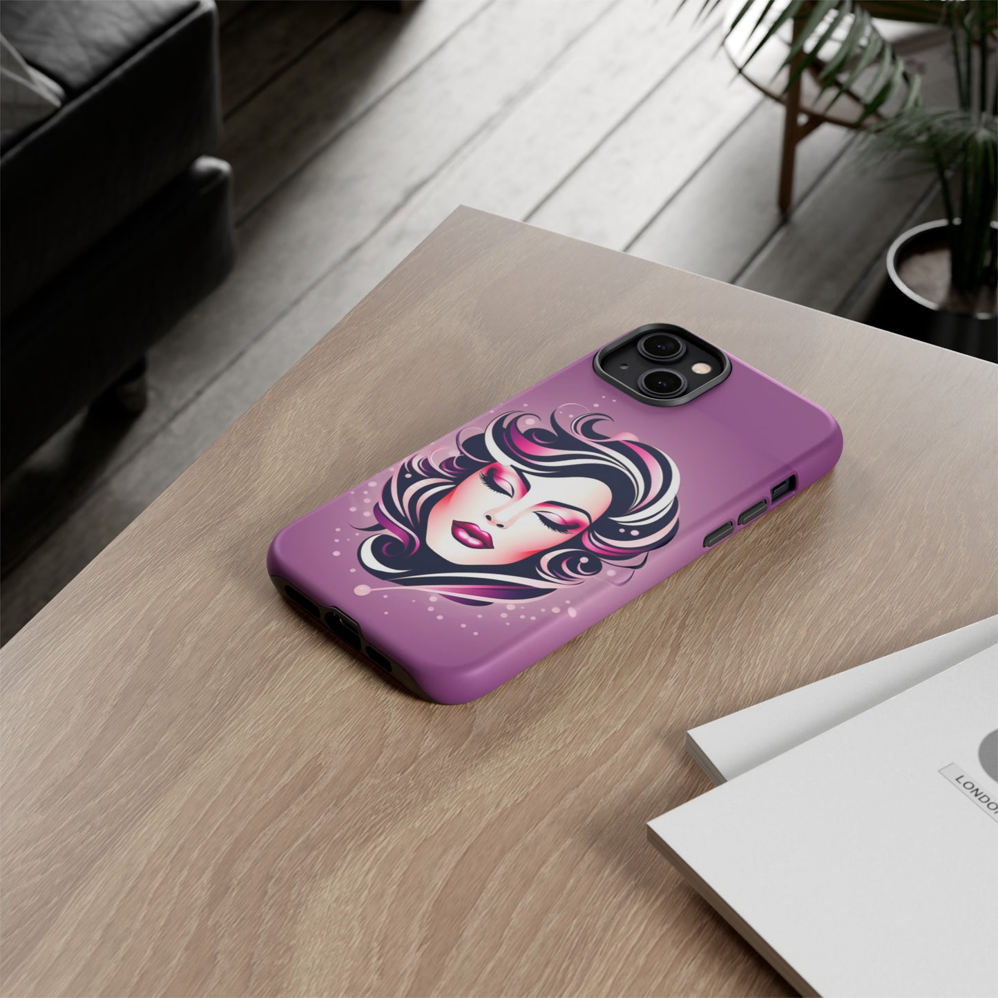 Magenta Lady Tough Case