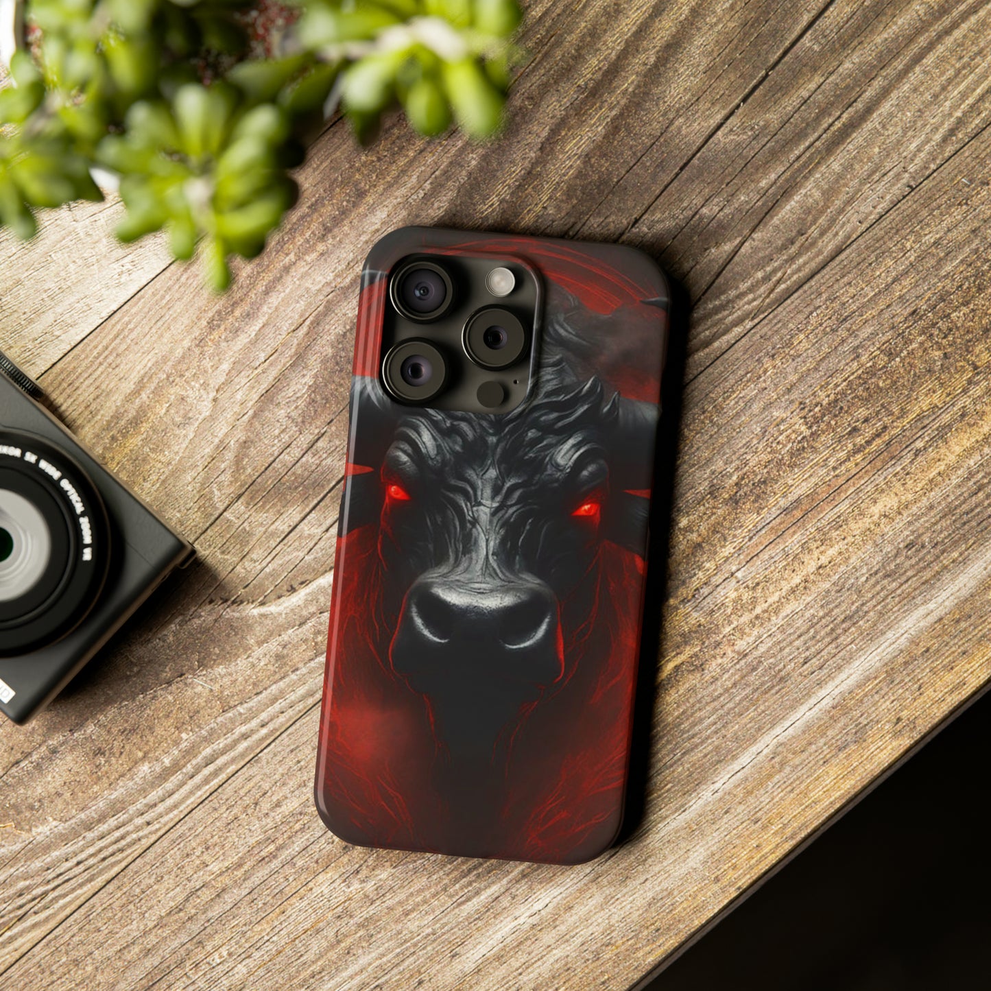 Red Eye Bull Slim Phone Case - Colorwink