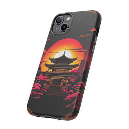 Sunset behind Pagoda Tough Case