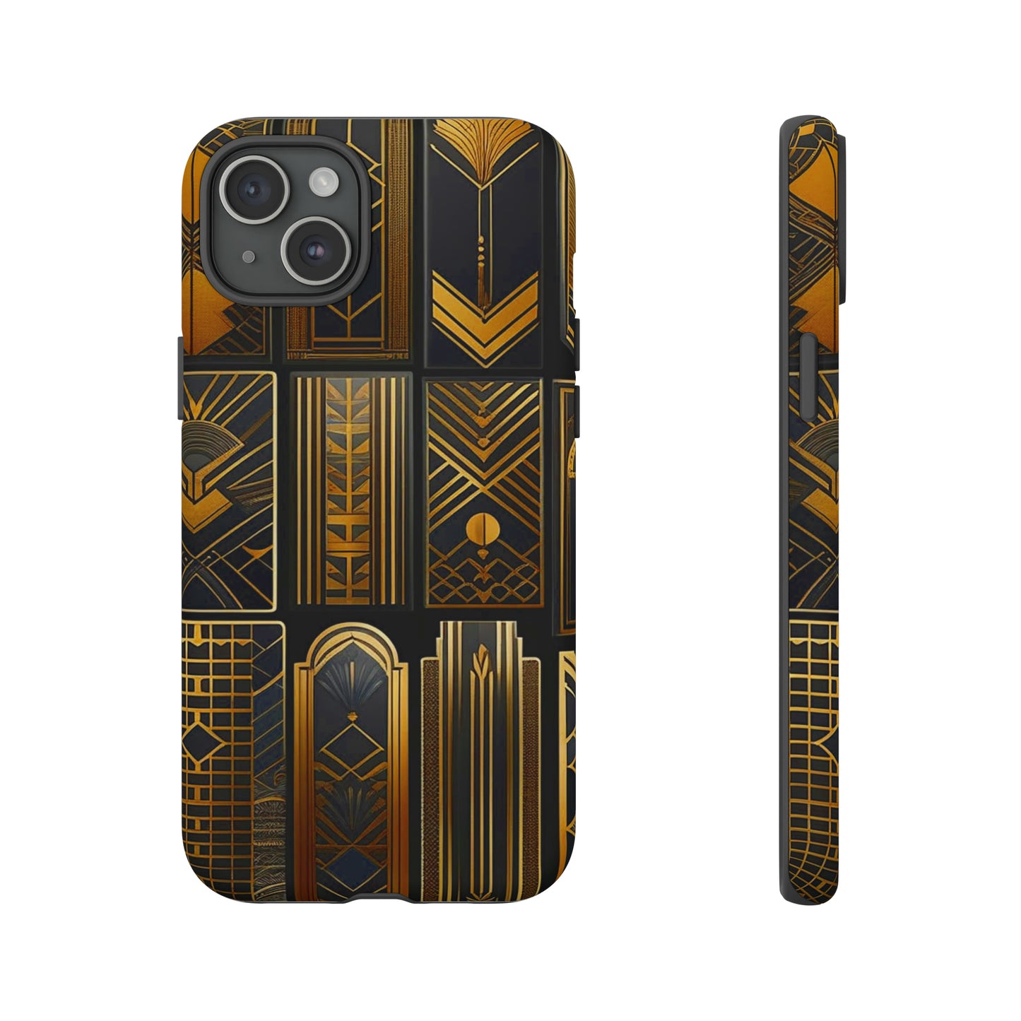 Golden Grid Art Design Pattern Tough Case