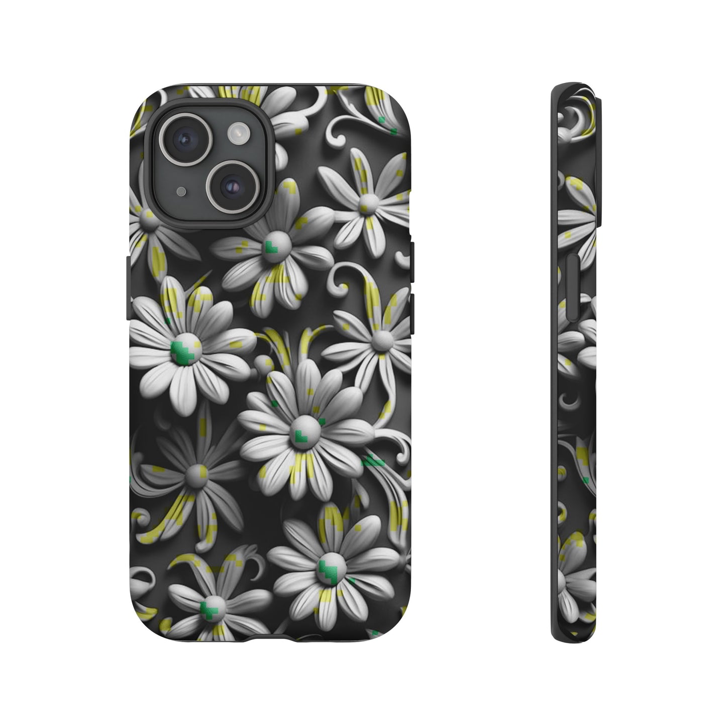 White Flowers Tough Case