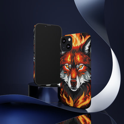 Fiery Wolf Tough Case