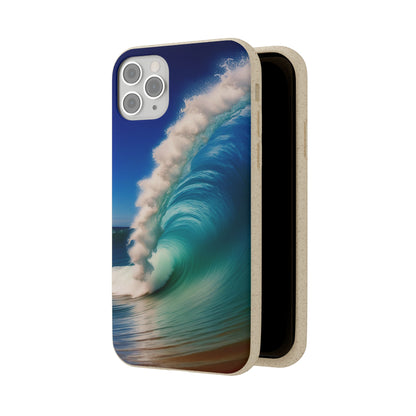 Deep Blue Wave Biodegradable Case