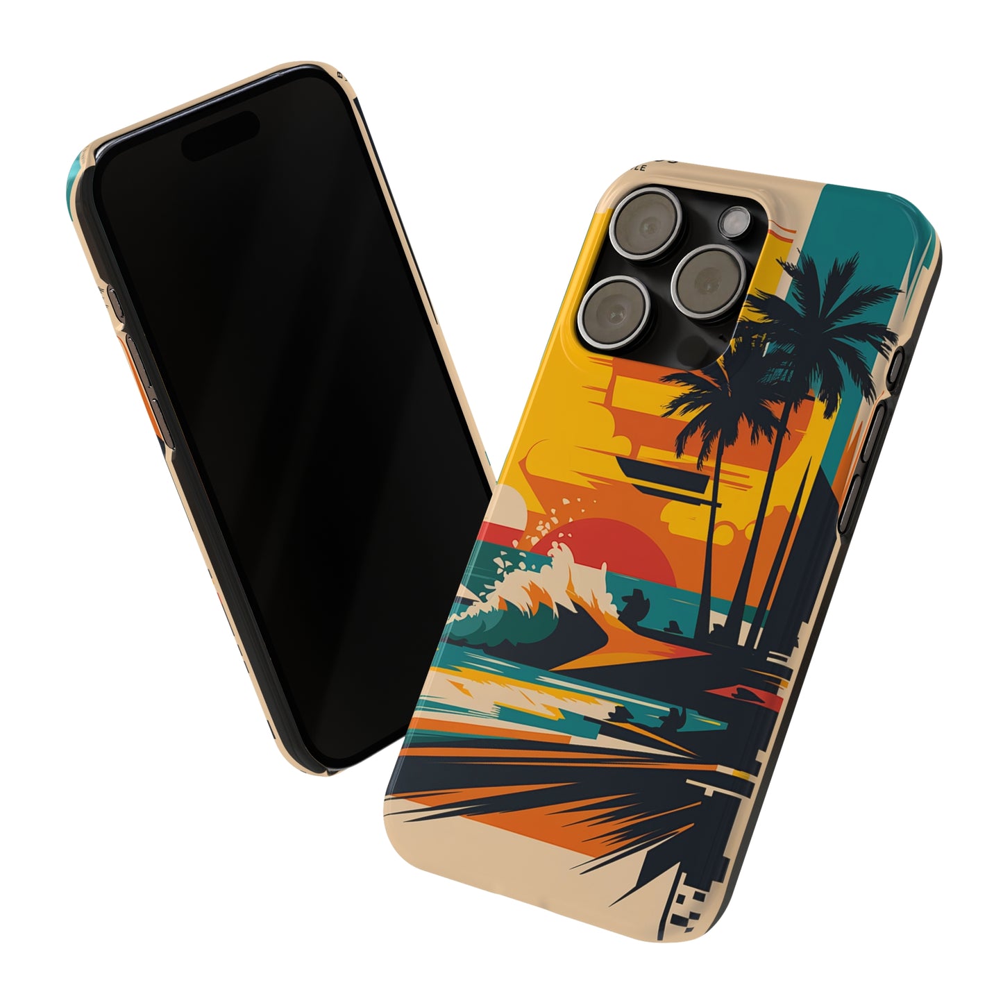 Beach Mural Slim Phone Case - Colorwink