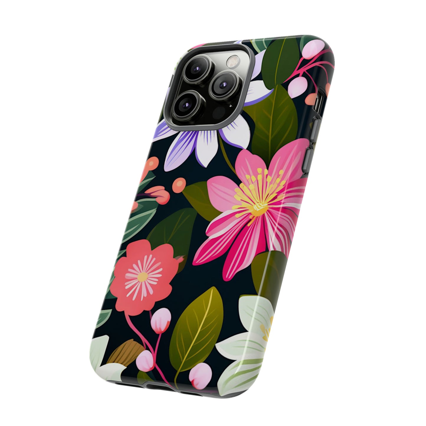 Pink Flower Pattern Tough Case