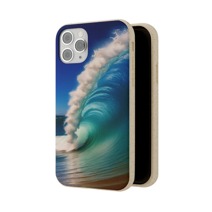 Deep Blue Wave Biodegradable Case