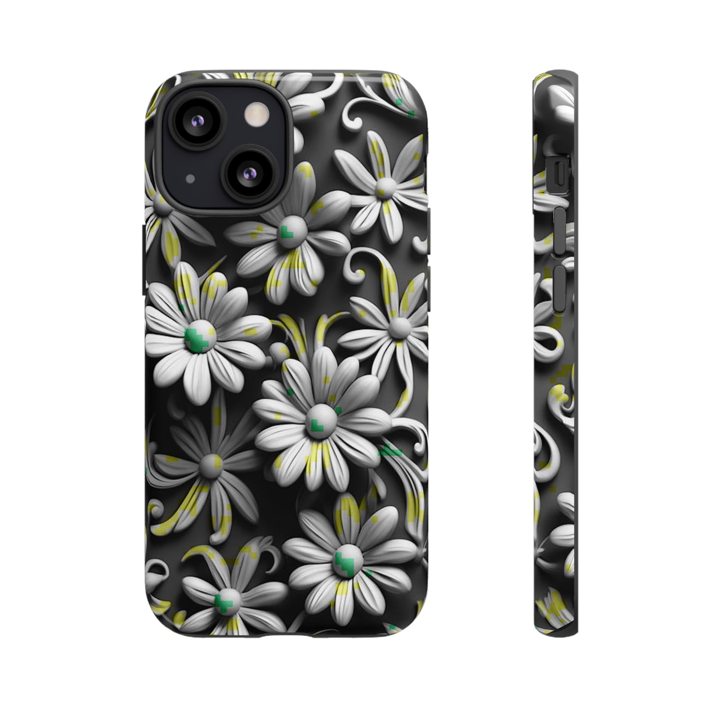 White Flowers Tough Case