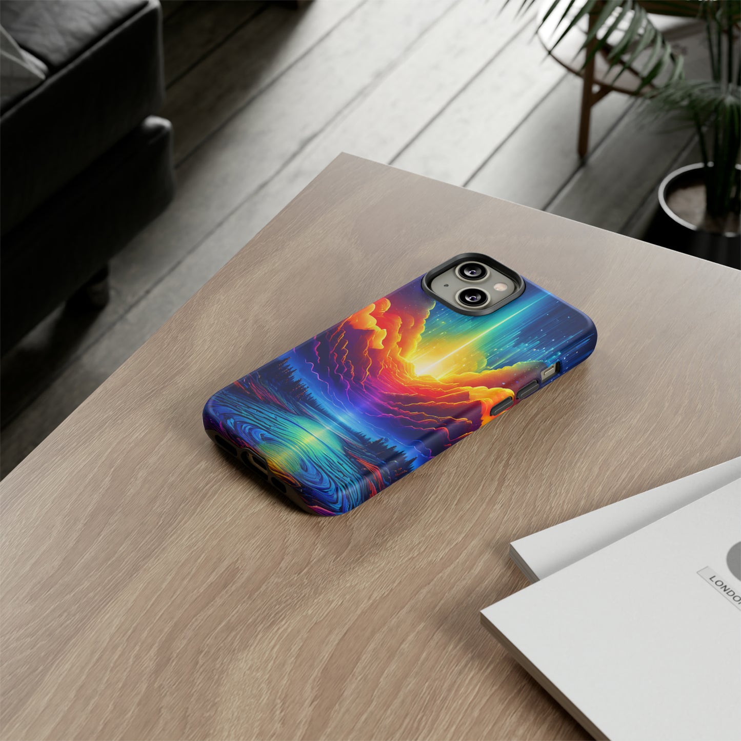 Rainbow Clouds Tough Case