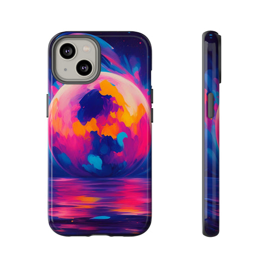 Hexagonal Moon Tough Case