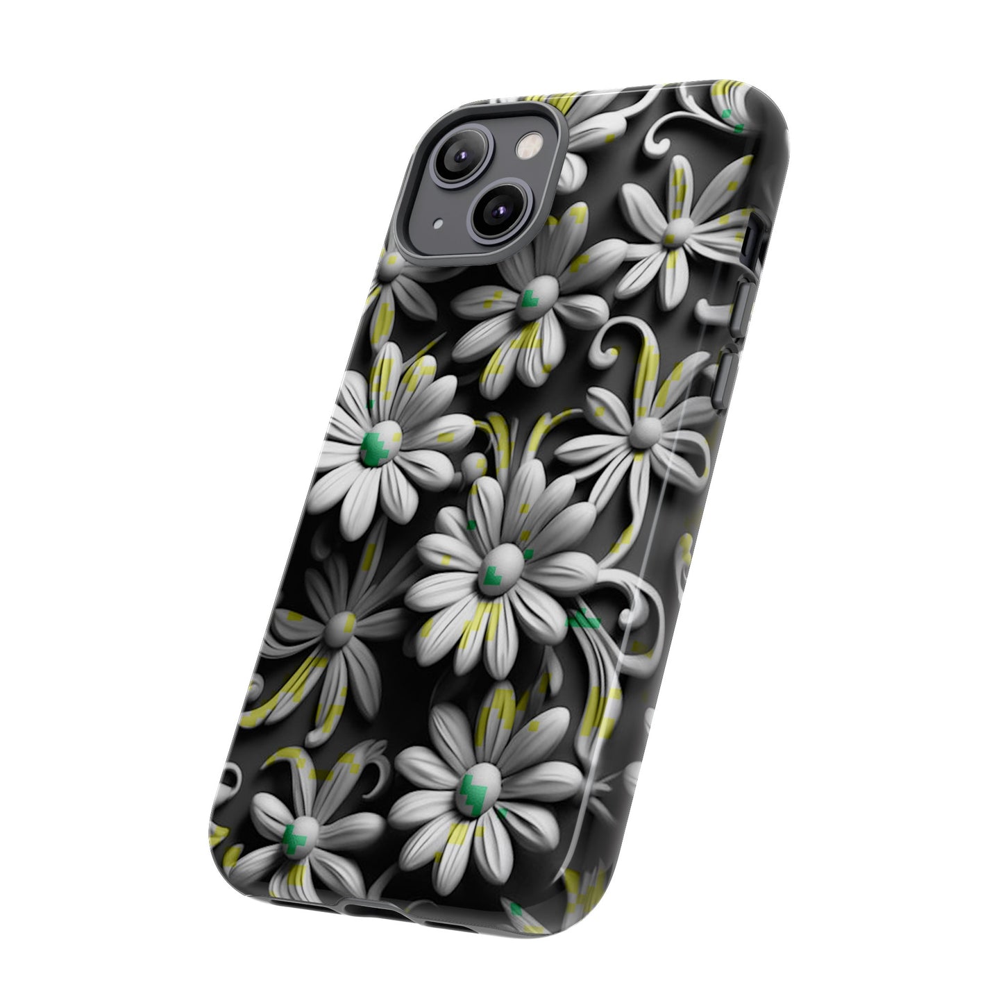 White Flowers Tough Case