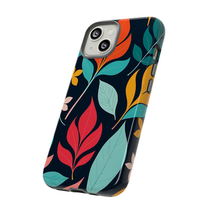 Red Leaf Design Pattern Tough Case