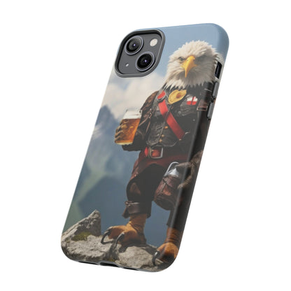 Eagle holding by a beer Tough Case