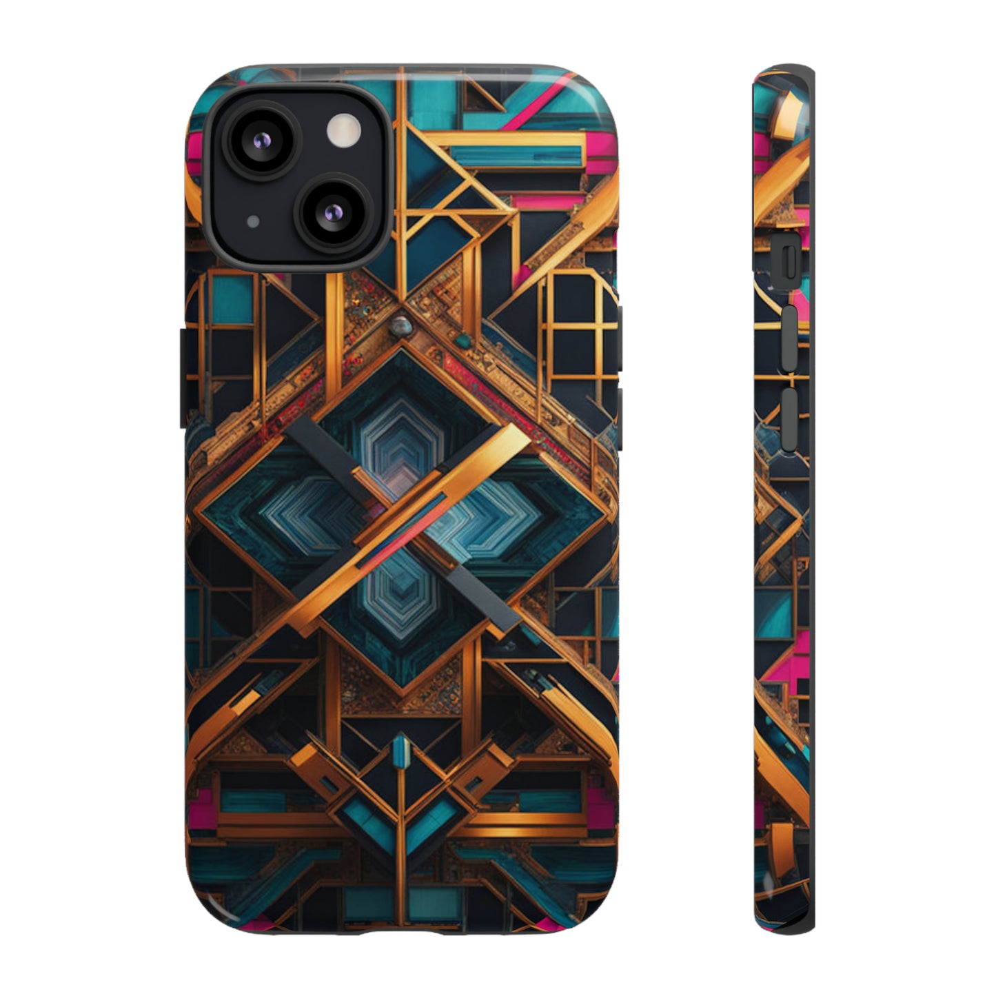 Abstract Tesseract Tough Case