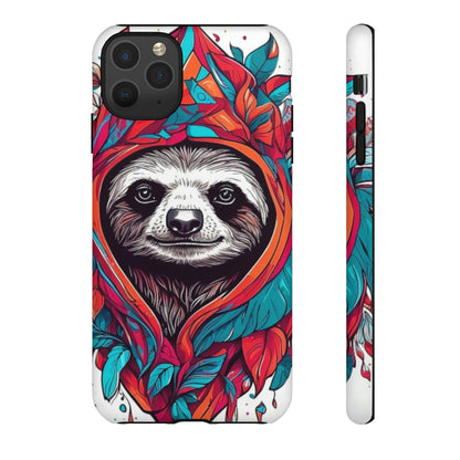 Sloth floral rose print Tough Case