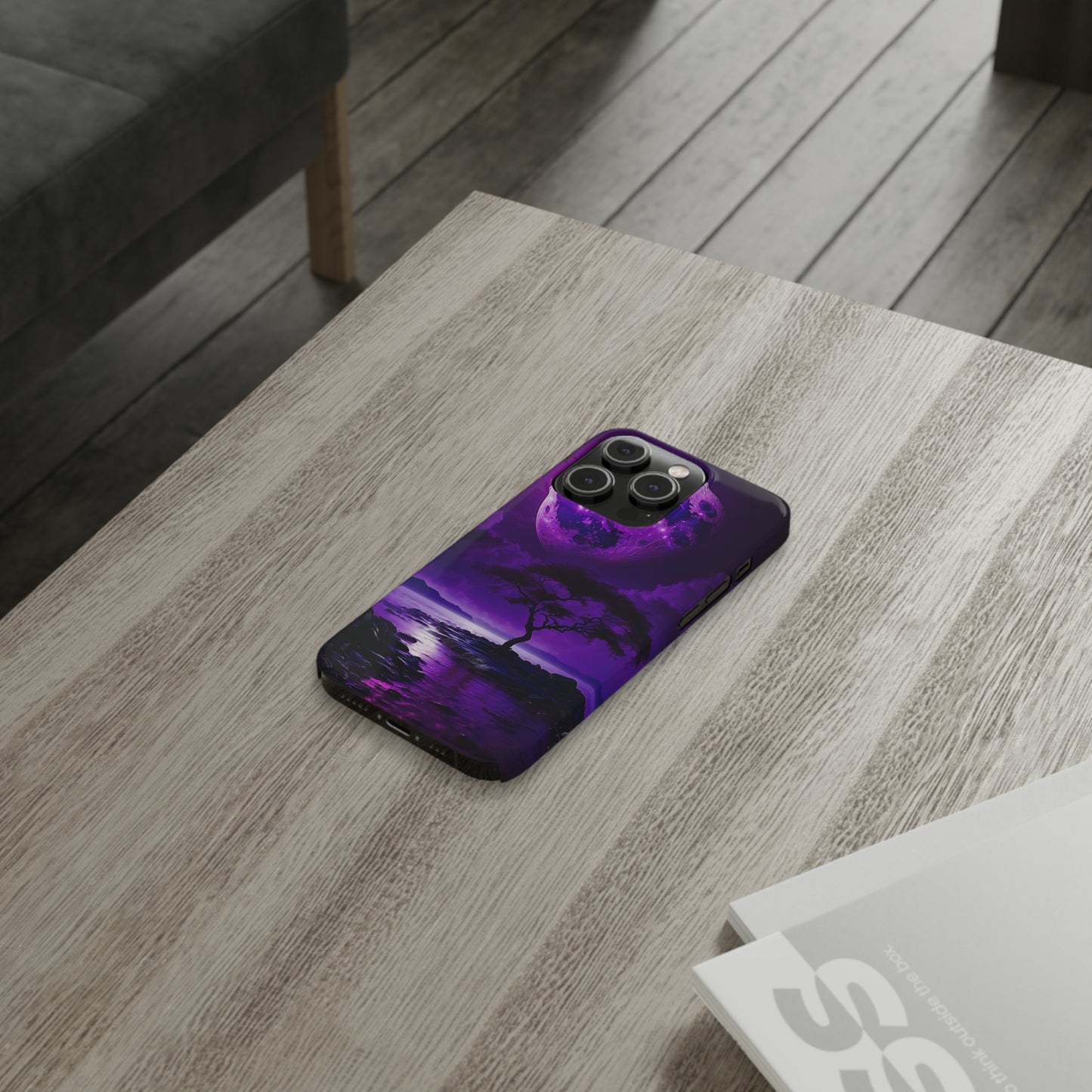 Violet Moon Slim Phone Case - Colorwink