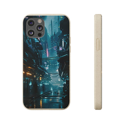 Dystopian Cityscape Biodegradable Case