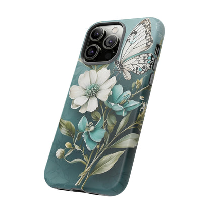 Flower and Butterfly Tough Case