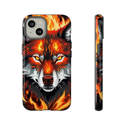 Fiery Wolf Tough Case