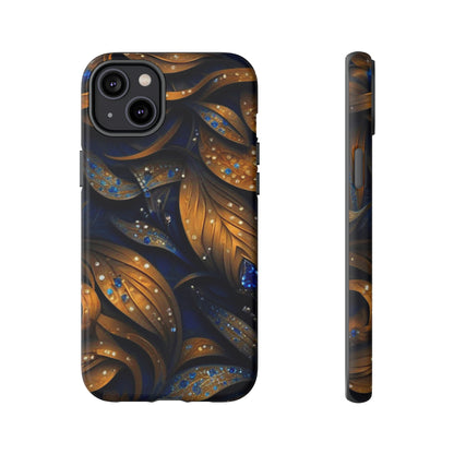 Golden Leaf Pattern Tough Case