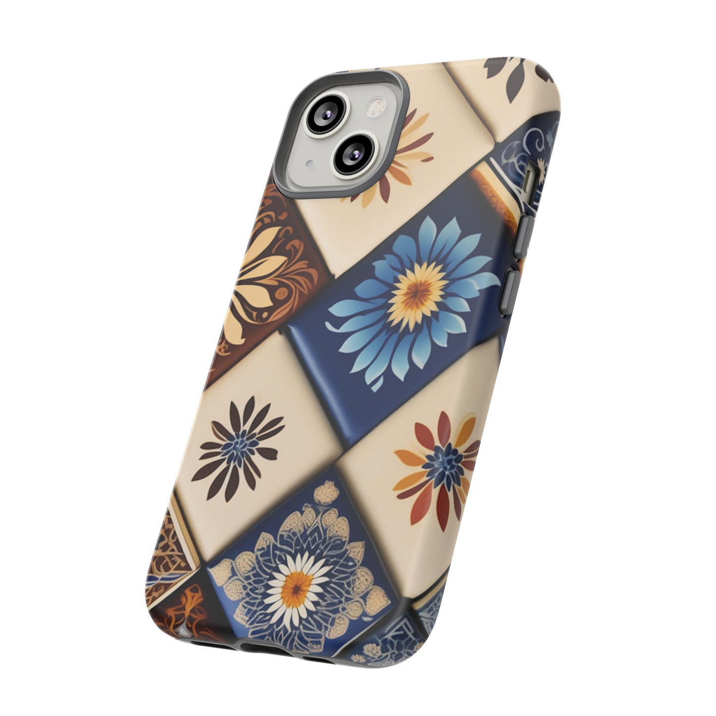 Floral Tiles Tough Case