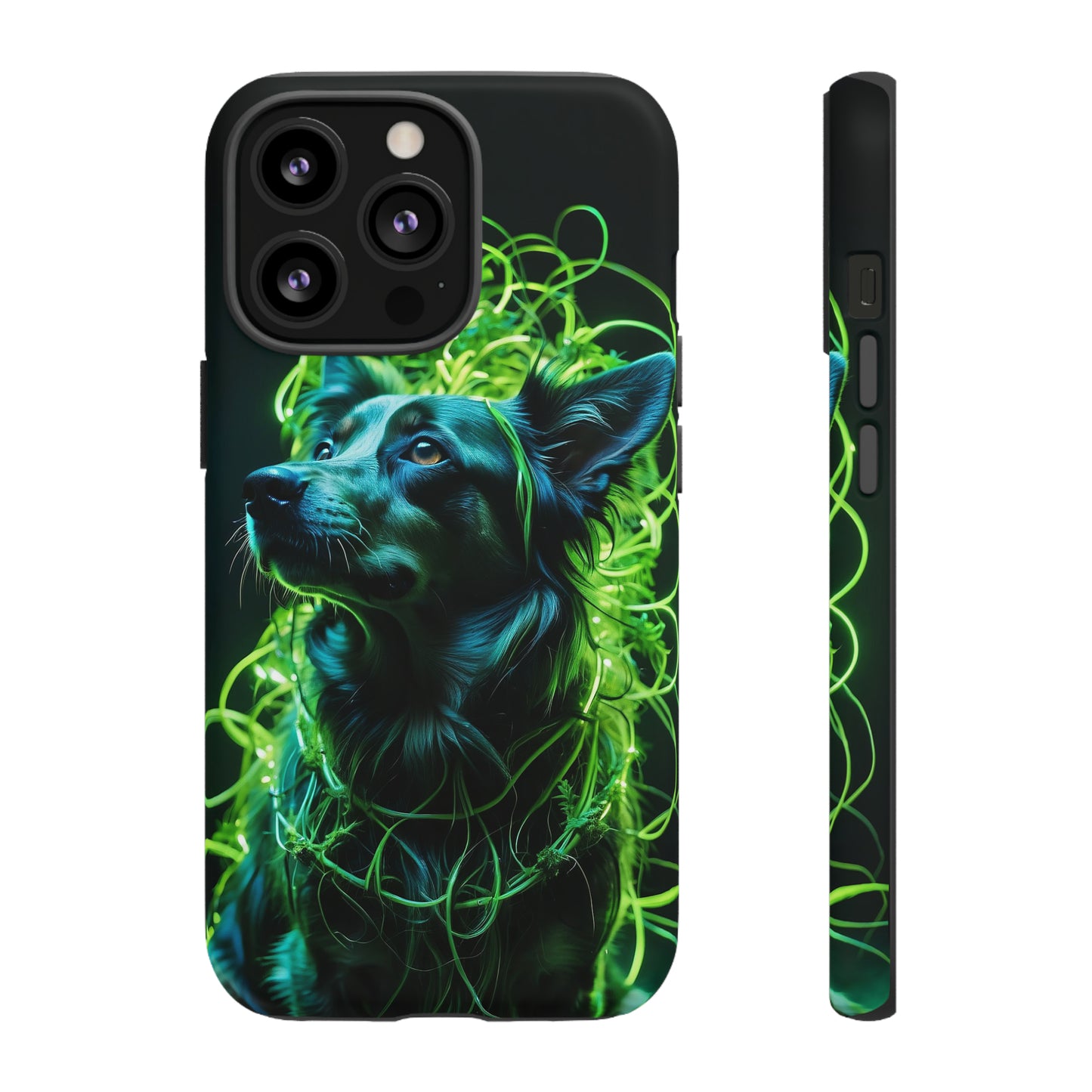 Green Neon Dog Tough Case