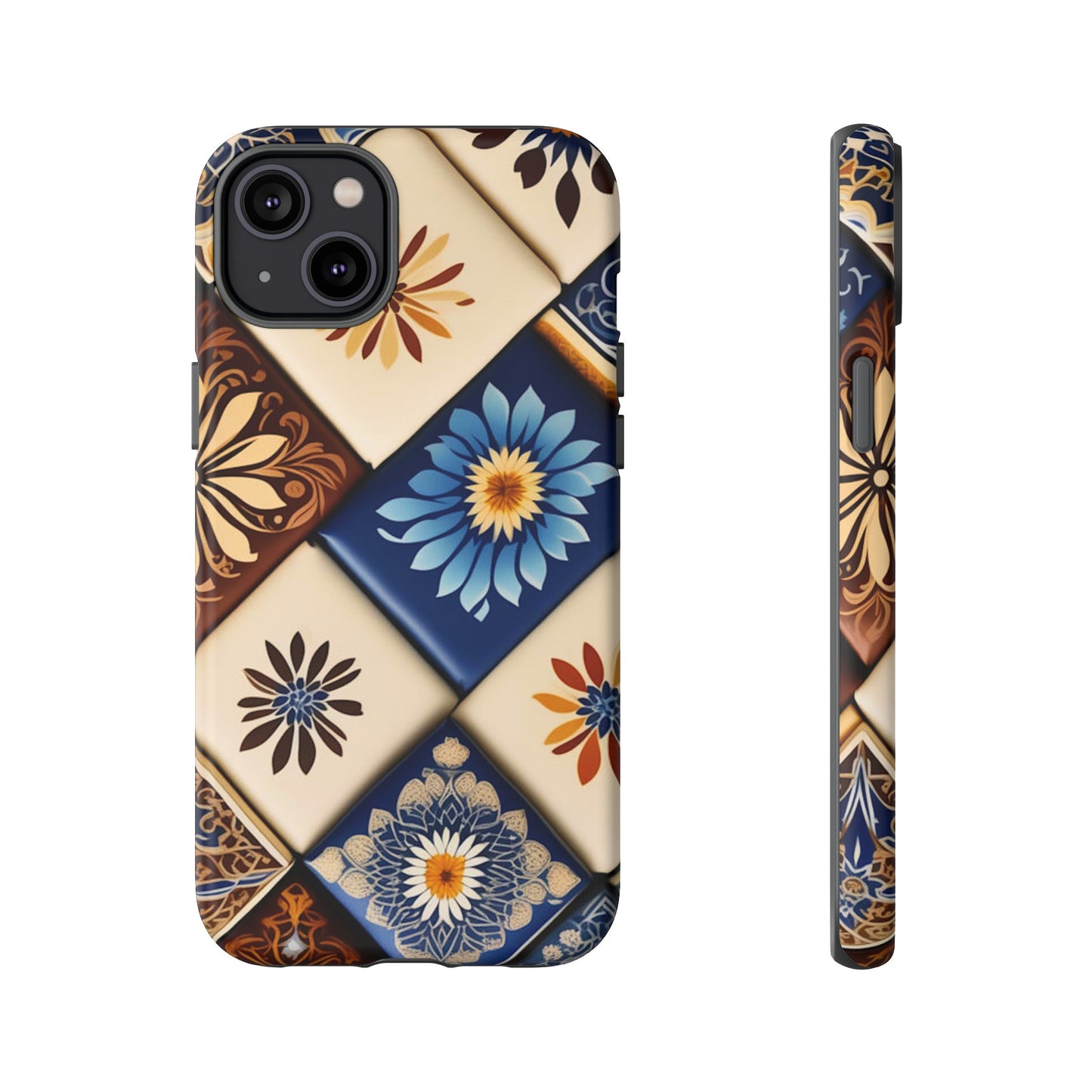 Floral Tiles Tough Case