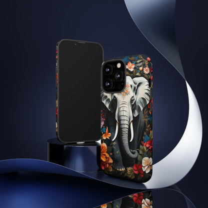 Elephant Face Flower Art  Tough Case