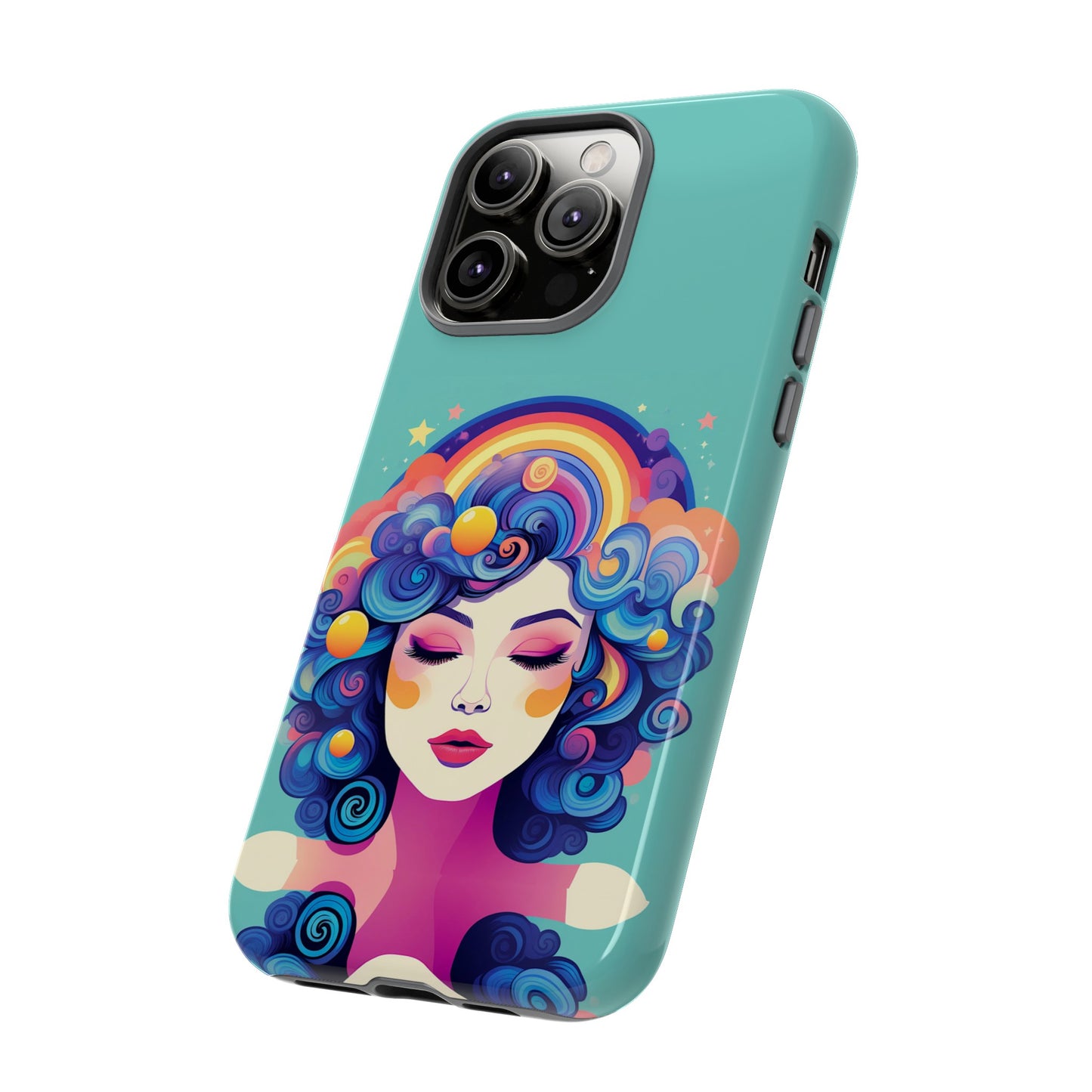 Blue Calm Lady Tough Case