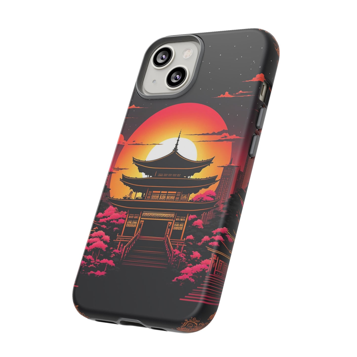 Sunset behind Pagoda Tough Case