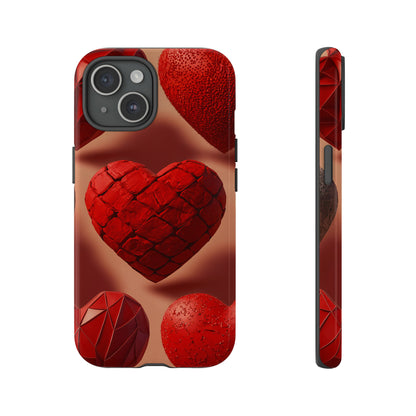 Red Heart Design Pattern Tough Case