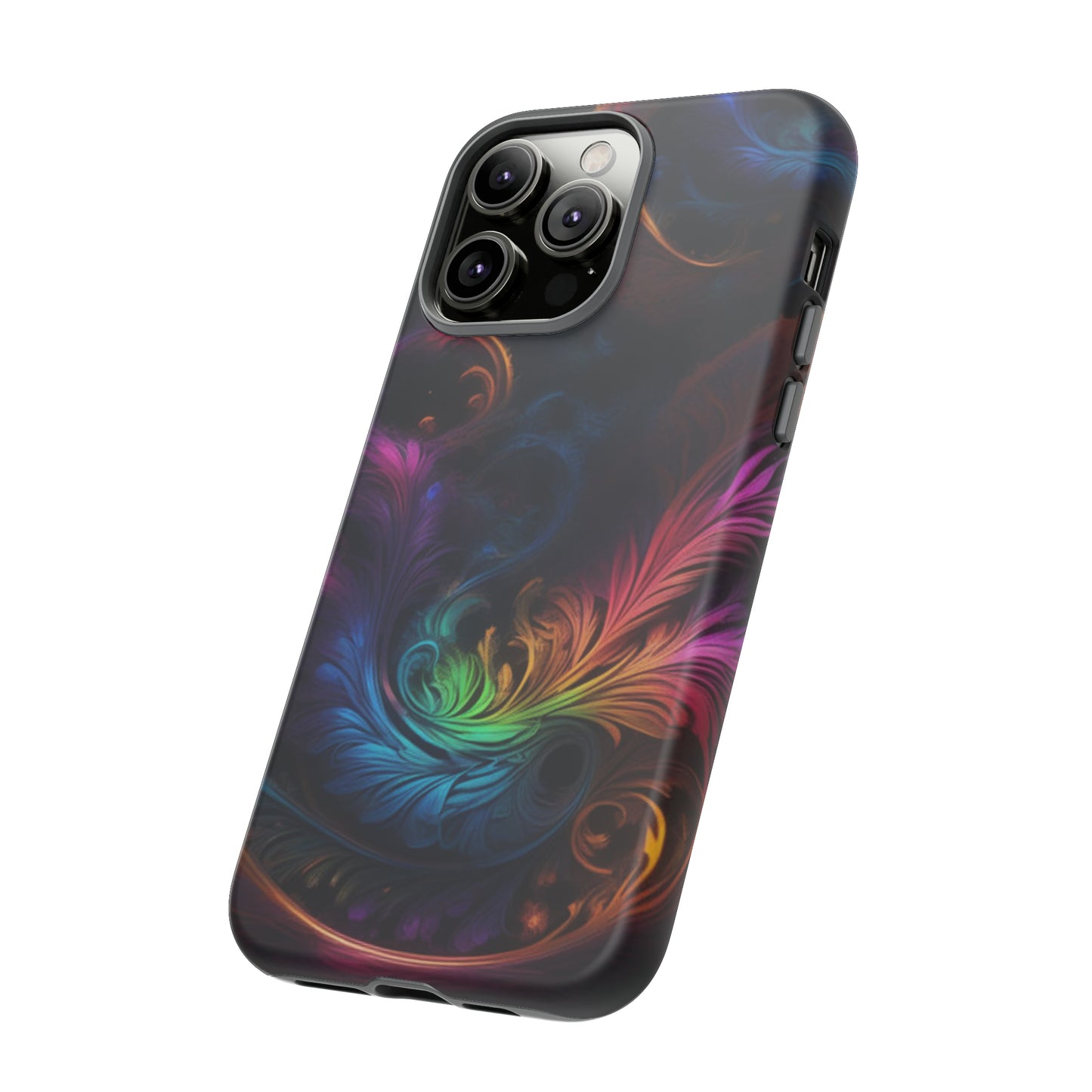 Dark Feather Pattern Tough Case