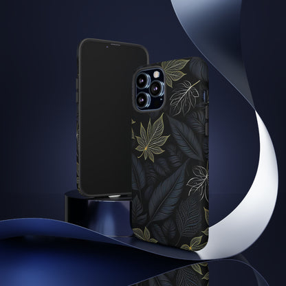 Grey Leaf Pattern Tough Case