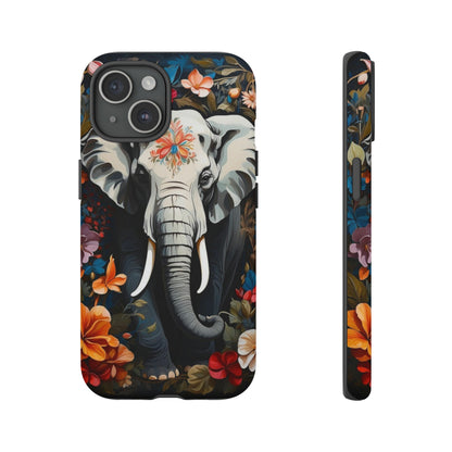 Elephant Face Flower Art  Tough Case