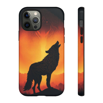 Wolf silhouette Tough Case