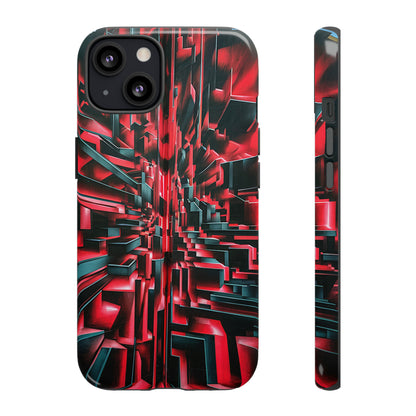 Red Illusion Art  Pattern Tough Case