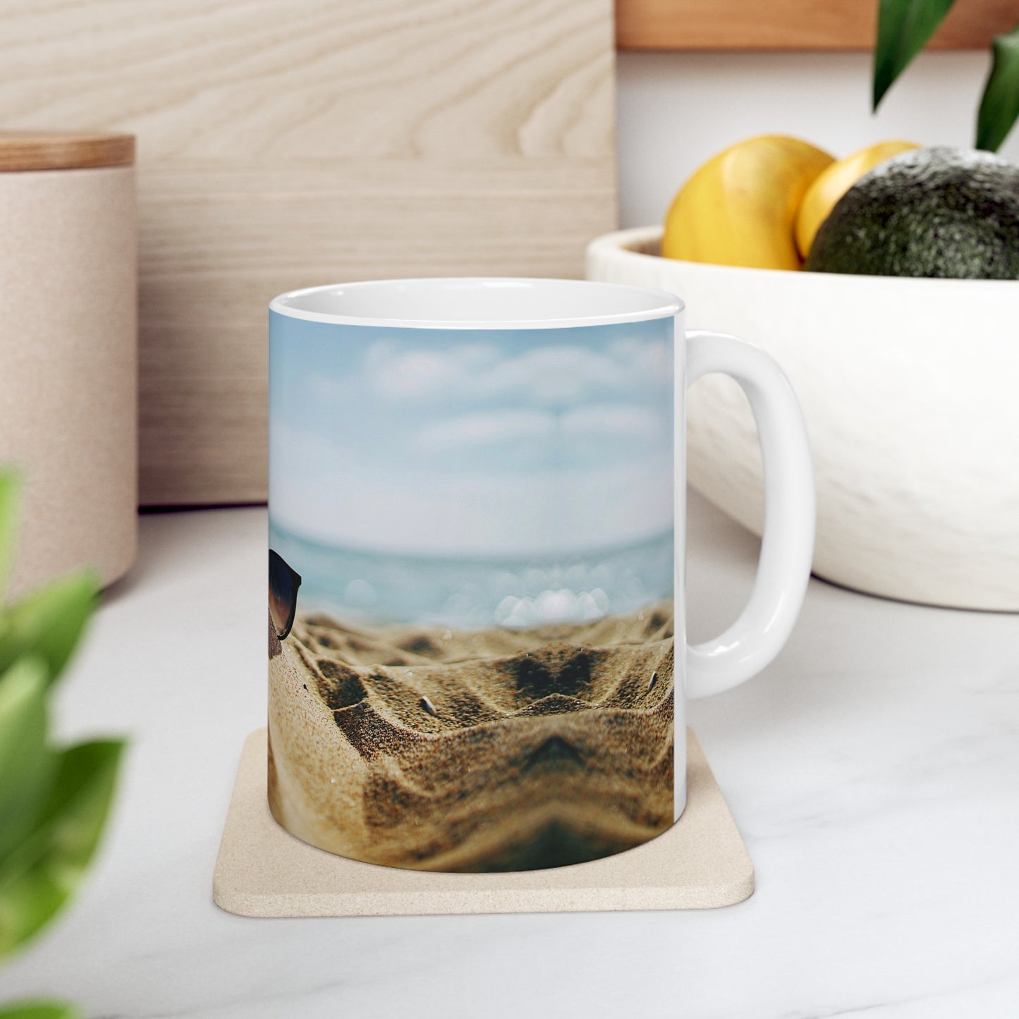 Beach Sunglass Coffee Mug