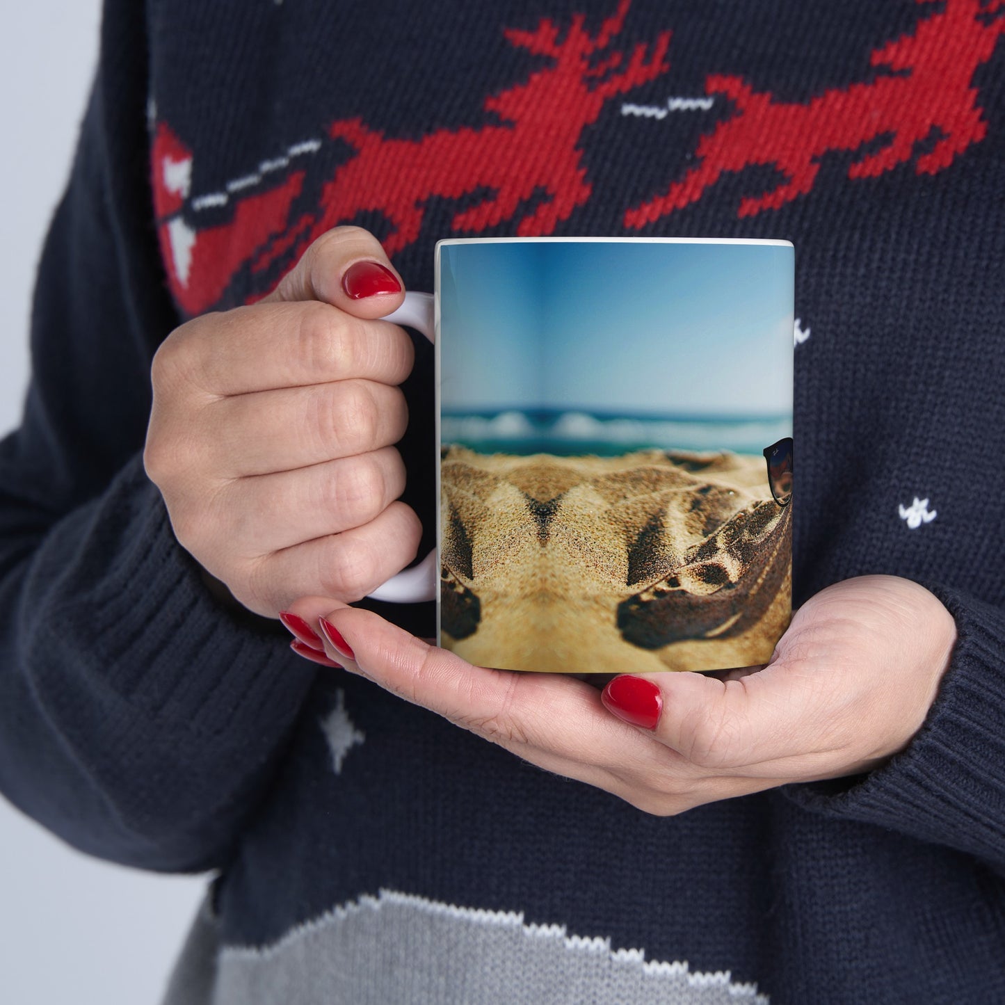 Beach Sunglass Coffee Mug