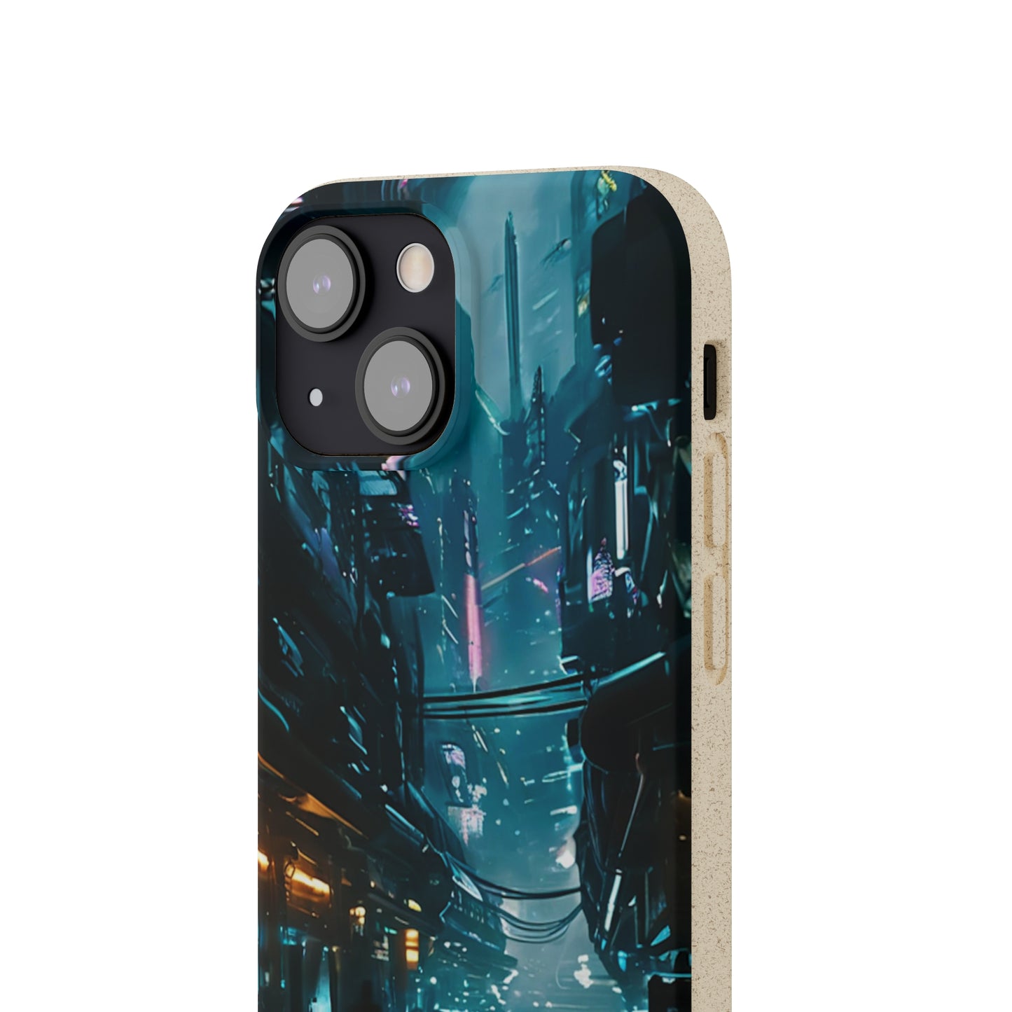 Dystopian Cityscape Biodegradable Case