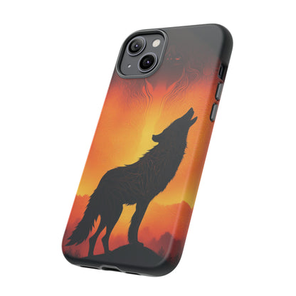 Wolf silhouette Tough Case