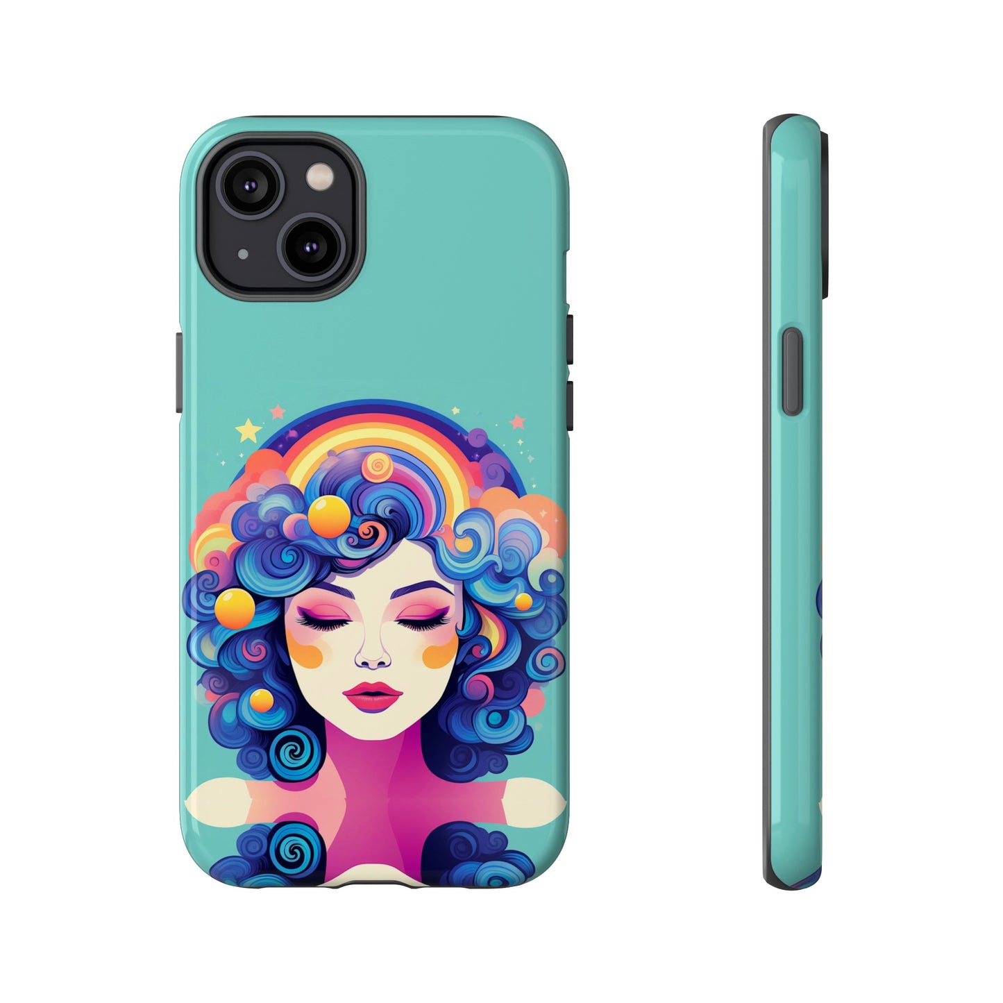 Blue Calm Lady Tough Case