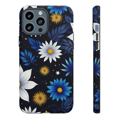 Blue Leaf Pattern Tough Case