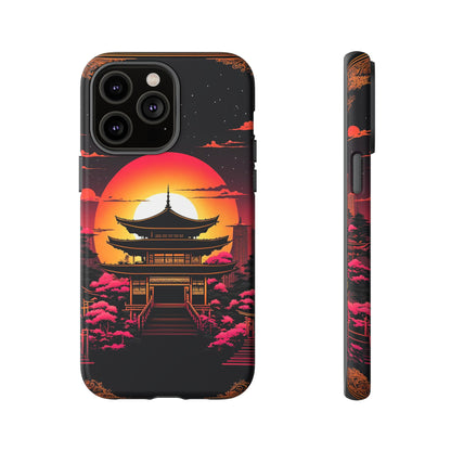 Sunset behind Pagoda Tough Case